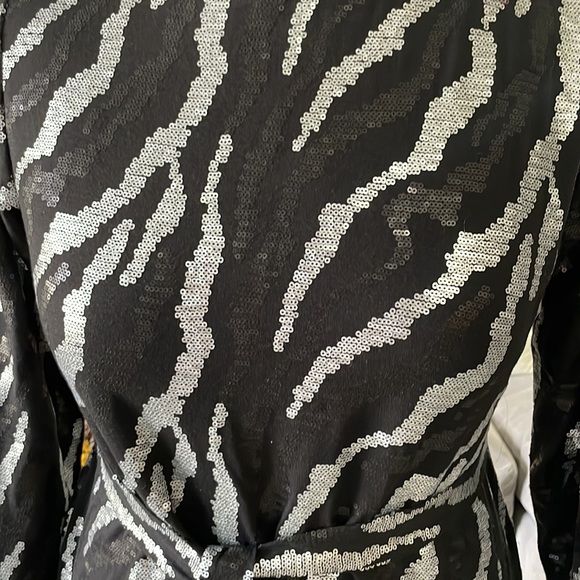 V by Eva silver and black sequence dress - Picture 2 of 4